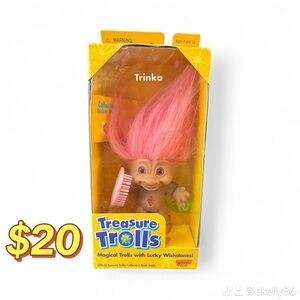 Trolls Doll with Pink Hair and Accessories